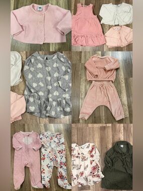 Baby Girls Clothing Bundle 3-6 months fall / winter 11 pieces